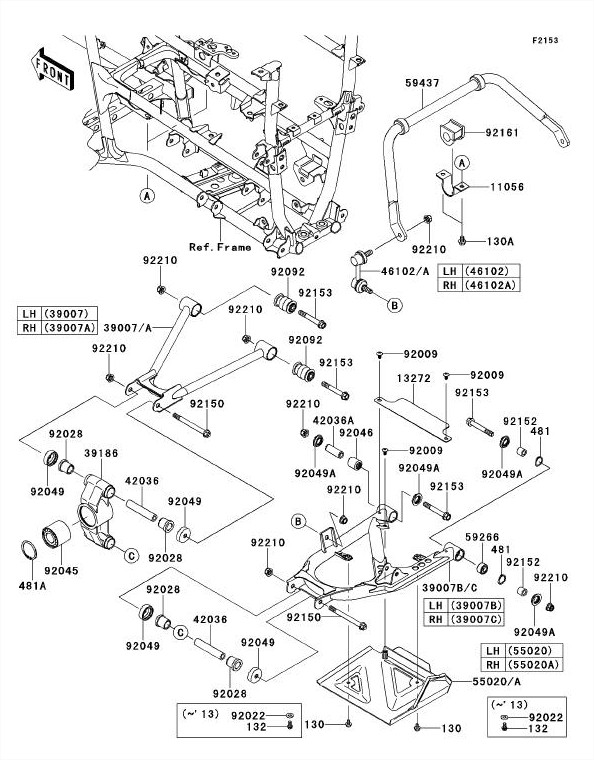 39007017310 SUSPENSION ARRIERE